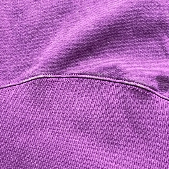 JoyLab Cropped Hoodie Womens Small Purple 1/4 Zip Thombhole Raglan Sleeve Sports - Picture 13 of 16